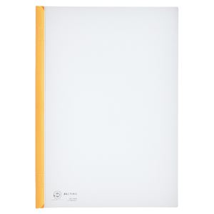 (まとめ) リヒトラブ リクエスト スライドバーファイル A4タテ 20枚収容 黄 502-10 1パック(10冊) 【×5セット】