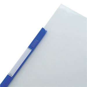 (まとめ) リヒトラブ リクエスト スライドバーファイル A4タテ 20枚収容 青 502-10 1パック(10冊) 【×5セット】 - 画像 (4)