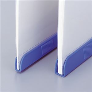 (まとめ) リヒトラブ リクエスト スライドバーファイル A4タテ 20枚収容 青 502-10 1パック(10冊) 【×5セット】 - 画像 (6)