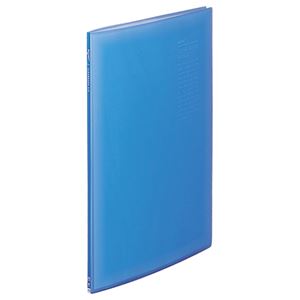 (まとめ) リヒトラブ リクエスト 透明クリヤーブック(クリアブック) A3Lタテ 20ポケット 背幅11mm ブルー G3133-8 1冊 【×5セット】