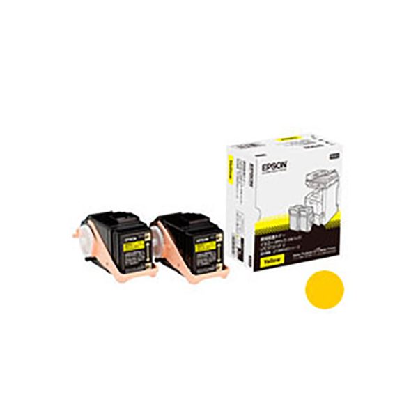 (業務用3セット) 【純正品】 EPSON エプソン トナーカートリッジ 【LPC3T31YPV YX2 イエロー/2本】 環境推進トナー