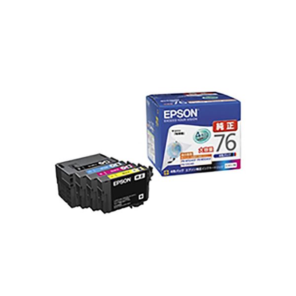 【純正品】 EPSON エプソン インクカートリッジ 【IC4CL76 4色パック】 大容量