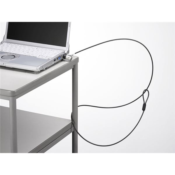 バッファロー(サプライ) ディスクシリンダー錠ワイヤーロック(マスターキー対応) BSL06M - 画像 (3)