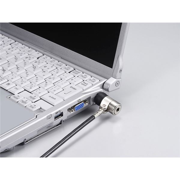 バッファロー(サプライ) ディスクシリンダー錠ワイヤーロック(マスターキー対応) BSL06M - 画像 (4)