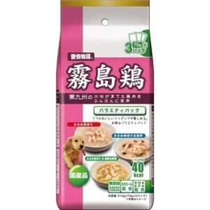 〔まとめ〕 ドッグフード ペットフード イースター 霧島鶏 バラエティパック 70g×3 20セット ドックフード ペット用品【代引不可】