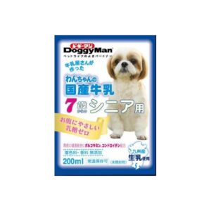 〔まとめ〕 ドッグフード ペットフード ドギーマン ハヤシ わんちゃんの国産 牛乳 シニア用 200ml 24セット 日本製 ペット用品 【代引不可】