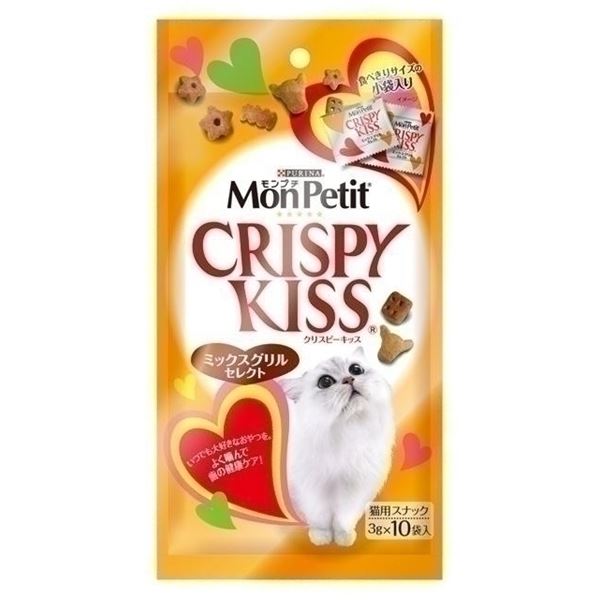 〔まとめ〕 キャットフード ペットフード ネスレ モンプチ クリスピーキッス ミックスグリル30g 30セット 猫用品 ペット用品【代引不可】