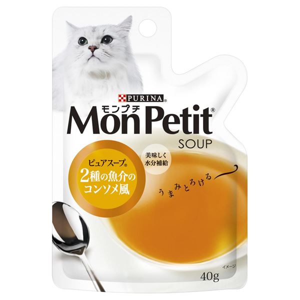 〔まとめ〕 キャットフード ペットフード ネスレ MPスープ 2種の魚介のコンソメ風 40g 48セット 猫用品 ペット用品【代引不可】