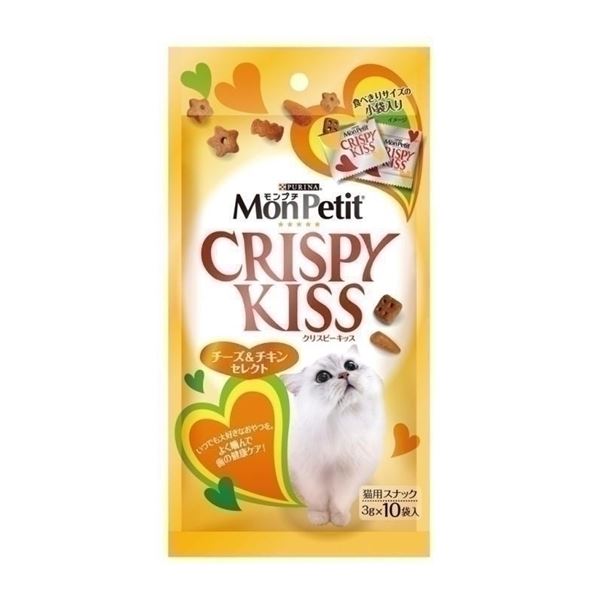 〔まとめ〕 キャットフード ペットフード ネスレ モンプチ クリスピーキッス チキン 30g 30セット 猫用品 ペット用品【代引不可】