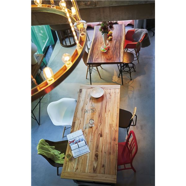 パーソナルチェア リビングチェア 幅62cm オレンジ 2脚セット 肘付き 木製 スチール アームチェア 組立品 リビング ダイニング - 画像 (3)