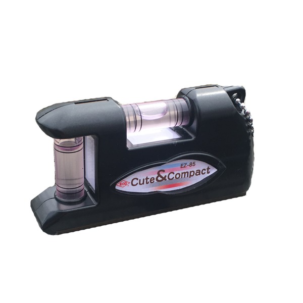 (まとめ)KOD イージーレベル 水平器/測定工具 【85mm】 マグネット内蔵型 EZ-85B ブラック(黒) 〔業務用/DIY用品/日曜大工〕【×3セット】