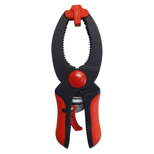 (まとめ)TRAD ラチェット式ハンドクランプ/締め具 【最大口開き:約40mm】 本体材質:ナイロン TR-RHC100 〔業務用/DIY/日曜大工〕【×10セット】