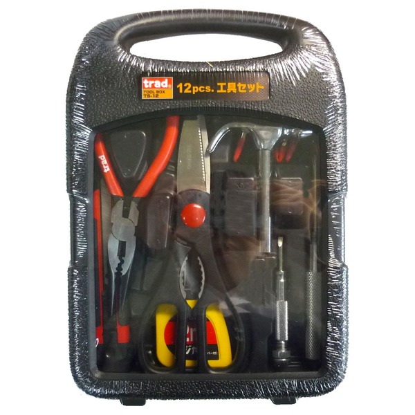 (まとめ)TRAD 工具セット/作業工具 【12個入】 TS-12 〔業務用/家庭用/DIY/日曜大工〕【×2セット】