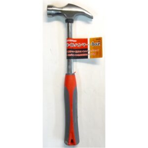 (まとめ)CSK ネールハンマー(かなづち/大工道具) 4オンス ソフトグリップ 釘抜き付き CNH-4 〔業務用/家庭用/DIY/日曜大工〕【×5セット】