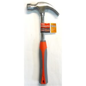 (まとめ)CSK ネールハンマー(かなづち/大工道具) 12オンス ソフトグリップ 釘抜き付き CNH-12 〔業務用/家庭用/DIY/日曜大工〕【×5セット】