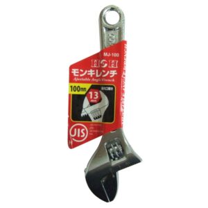 (まとめ)H&H モンキーレンチ/作業工具 【100mm】 目盛付き JIS/H級 MJ-100 〔業務用/DIY用品/日曜大工/スパナ〕【×20セット】