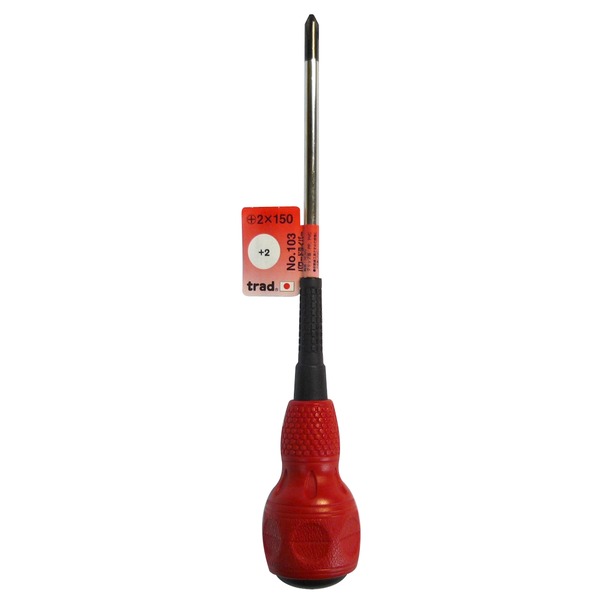 (まとめ)TRAD パワードライバー/作業工具 【+2×150】 日本製 NO.103 〔業務用/DIY用品/日曜大工〕【×50セット】