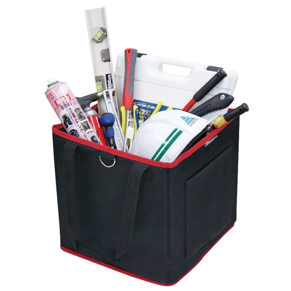 (まとめ)DBLTACT 折りたたみ式バケット/収納用具 【ファスナー式/Lサイズ】 DTF-L 〔業務用/DIY/日曜大工〕【×20セット】