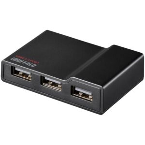 バッファロー(サプライ) USB2.0 TV/PC対応セルフパワー4ポートハブ ブラック BSH4A11BK