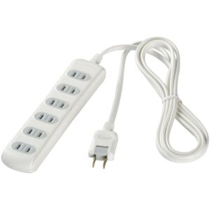 バッファロー(サプライ) 2ピン式電源タップ 6個口タイプ シャッター付 3m ホワイト BSTAPSH2630WH