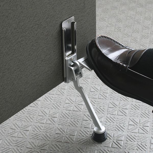 ペダル式ドアストッパー ドアストッパー2423 ■カラー:シルバー【代引不可】 - 画像 (3)