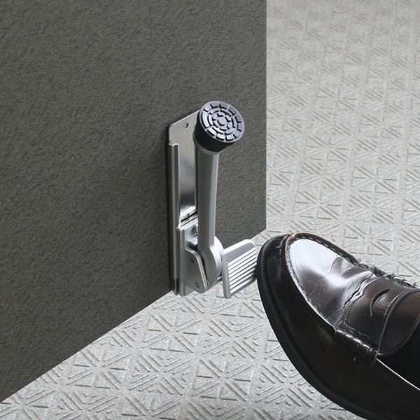 ペダル式ドアストッパー ドアストッパー2423 ■カラー:シルバー【代引不可】 - 画像 (5)