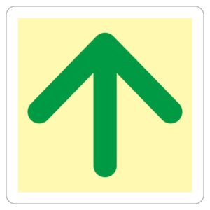 床用標識(蓄光) ↑ 蓄光 B【代引不可】