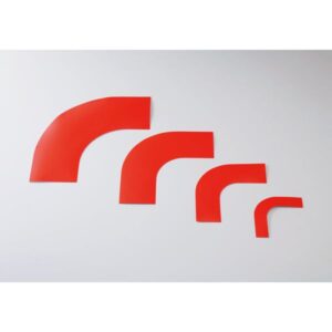 ガードテープ用コーナーテープ GTL-75R ■カラー:赤 75mm幅【10枚1組】【代引不可】