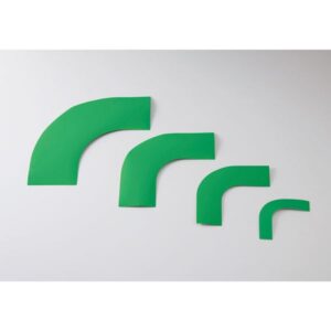 ガードテープ用コーナーテープ GTL-100G ■カラー:緑 100mm幅【10枚1組】【代引不可】