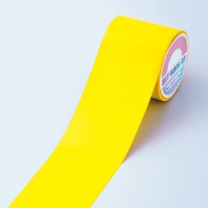 フロアラインテープ FRT-100Y ■カラー：黄 100mm幅【代引不可】