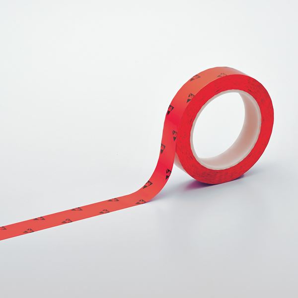 クリーンルーム用ラインテープ(帯電防止タイプ) HCPAS-25R ■カラー:赤 25mm幅【代引不可】