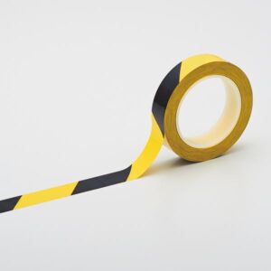 クリーンルーム用ラインテープ(帯電防止タイプ) HCPAS-25TR ■カラー:黄 黒 25mm幅【代引不可】