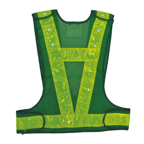 多機能ベスト (緑/黄)【代引不可】 - 画像 (2)
