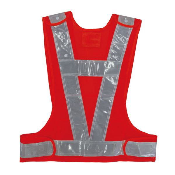 多機能ベスト (橙/白)【代引不可】 - 画像 (2)