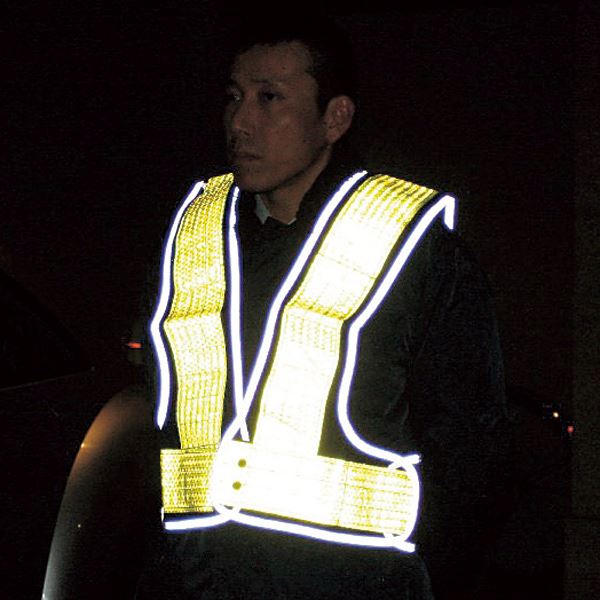 フチぴかベスト 安全ベスト(紺/黄)【代引不可】 - 画像 (3)