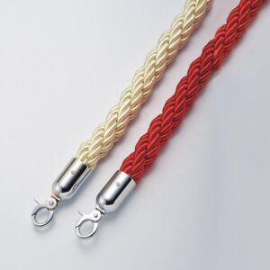 ガイドスタンド用ロープ(カラビナタイプ) BA40-W ■カラー：ホワイト【代引不可】