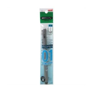 三菱油性サインペン0.1極細（黒） 【10個セット】 31-668