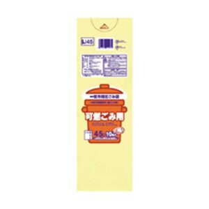 一宮市 可燃小10L手付マチ有20枚半透明黄IJ14 【（60袋×5ケース）合計300袋セット】 38-563