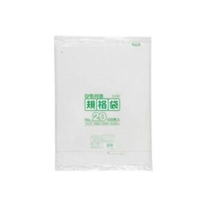 規格袋ひも付 20号100枚入03LLD透明 LK20 【（10袋×5ケース）合計50袋セット】 38-477
