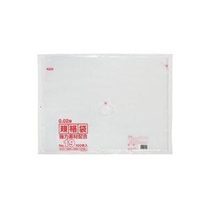 規格袋 19号100枚入02LLD+メタロセン透明 KN19 【（25袋×5ケース）125袋セット】 38-431