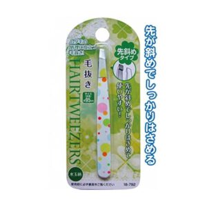 95mm水玉柄毛抜き(先斜めタイプ) 【12個セット】 18-792