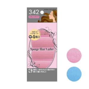 髪をやさしくとめるスポンジヘアカーラー（中・4個入） 27-342 カラーアソート/指定不可 【12個セット】