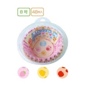 電子レンジdeお弁当カップ8号 フルーツ 48枚入 色柄アソート/指定不可 【12個セット】 30-991