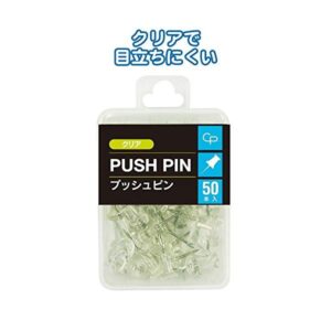 クリアプッシュピン（50P） 【12個セット】 32-316