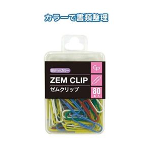 カラーゼムクリップ（28mm・80P） 【12個セット】 32-330