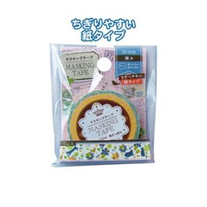 マスキング紙テープ15mm×8m（猫A） 【12個セット】 32-838