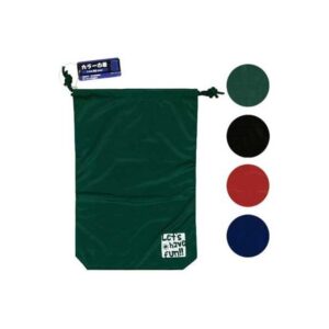 カラー巾着（マチ付・M） カラーアソート/指定不可 【12個セット】 34-263