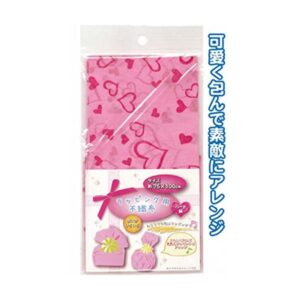 ラッピング用不織布（ハート柄75×100cm） 【12個セット】 38-815