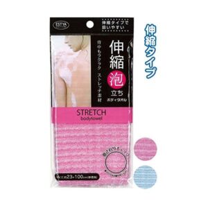伸縮泡立ちボディタオル カラーアソート/指定不可 【12個セット】 43-102