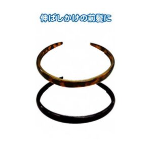 黒・ベッ甲柄カチューシャ(細)アソート 【12個セット】 47-016